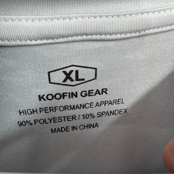 Koofin Gear UPF 50+ Hooded Fishing Shirt Adult XL Gray Ombre - Picture 7 of 9